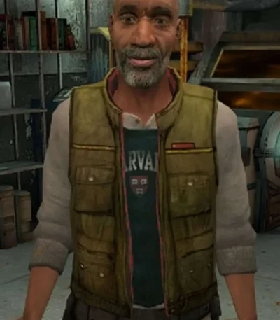 Half Life 2 Dr Eli Vance Green Cotton Vest