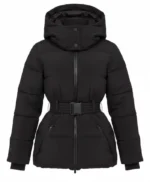 Alix Earle Halfdays Ski Black Puffer Jacket