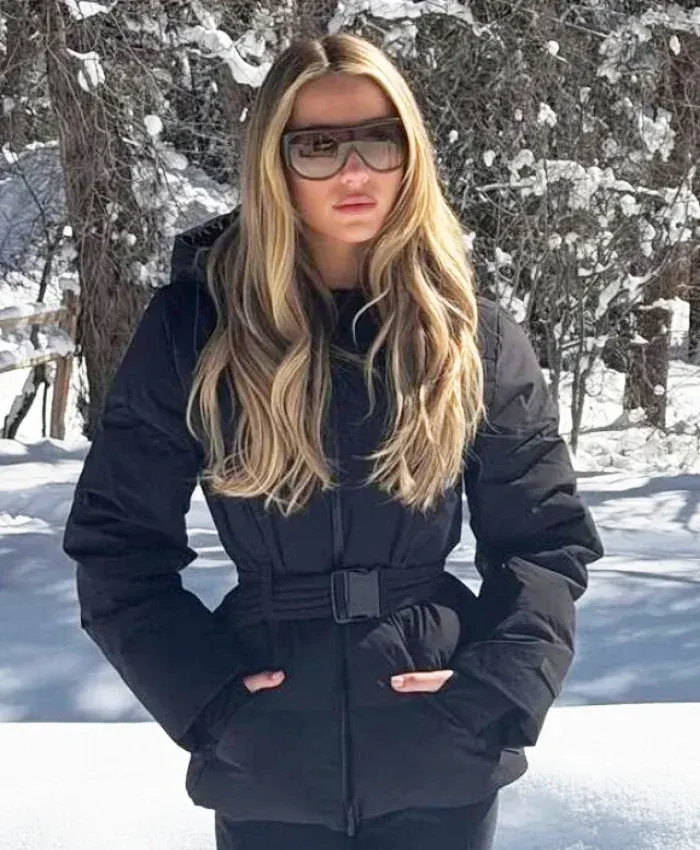 Alix Earle Halfdays Ski Black Puffer Jacket Alix Earle Halfdays Ski Black Puffer Jacket