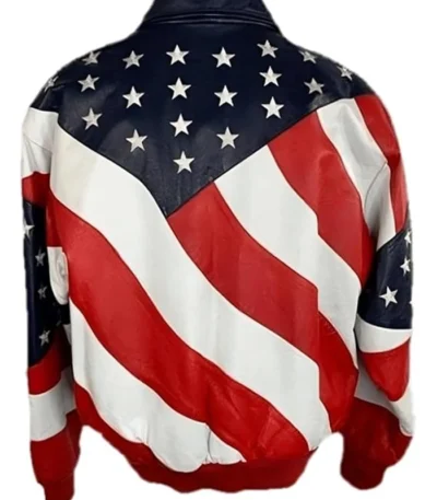 Independence Day Michael Hoban Bomber Leather Jacket