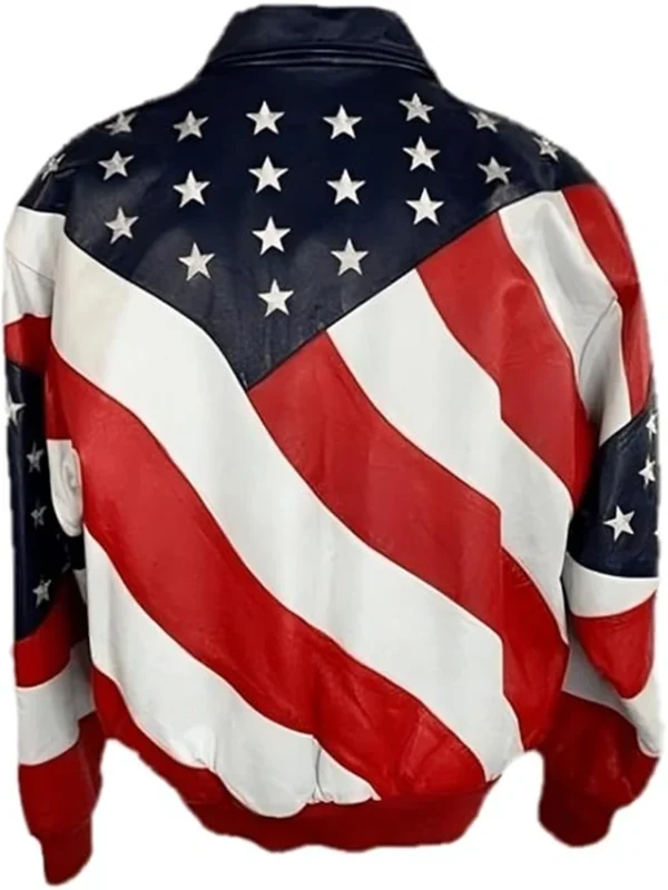 Independence Day Michael Hoban Bomber Leather Jacket