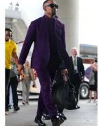 Jalen Hurts Super Bowl 2025 Royal Purple Suit