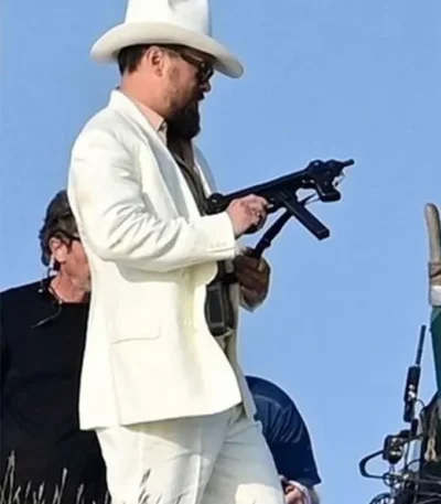 Jason Momoa In the Hand of Dante White Suit