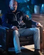 Jason Statham Wrath of Man Navy Blue Bomber Jacket