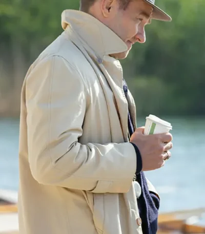 Joel Edgerton The Boys in the Boat Trench Coat