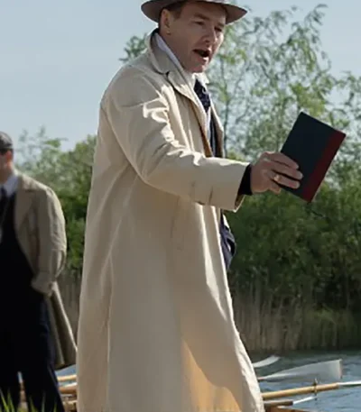 Joel Edgerton The Boys in the Boat Trench Coat