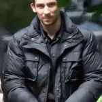 Josh O’Connor Wake Up Dead Man Puffer Jacket