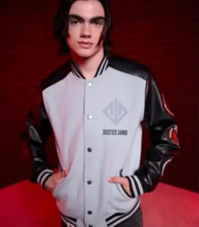 Justice Gang Superman Varsity Jacket