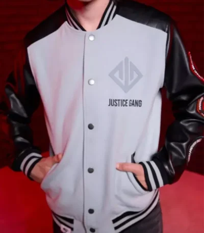 Justice Gang Superman Varsity Jacket