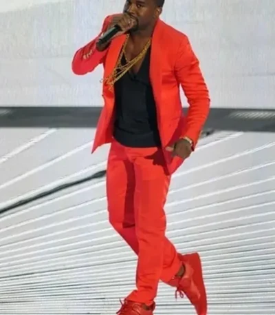 Kanye West MTV Award Show Red Suit