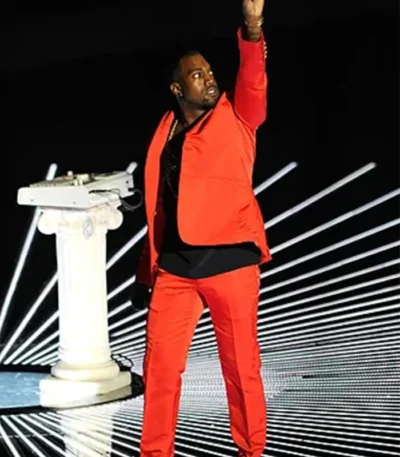 Kanye West MTV Award Show Red Suit