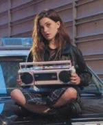 Katie Douglas This Too Shall Pass Black Leather Jacket