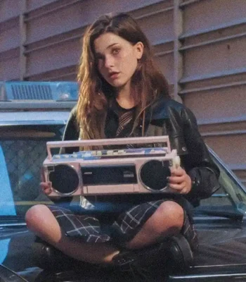 Katie Douglas This Too Shall Pass Black Leather Jacket