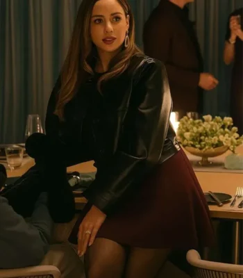 Kaya Scodelario The Woman in Cabin 10 Leather Jacket
