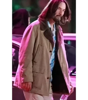 Keanu Reeves Good Fortune Shearling Jacket