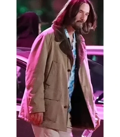 Keanu Reeves Good Fortune Shearling Jacket