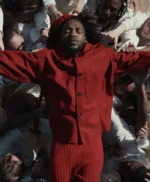 Kendrick Lamar Count Me Out Red Cotton Jacket