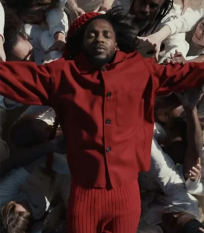 Kendrick Lamar Count Me Out Red Cotton Jacket