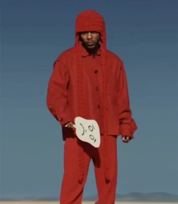 Kendrick Lamar Count Me Out Red Cotton Jacket