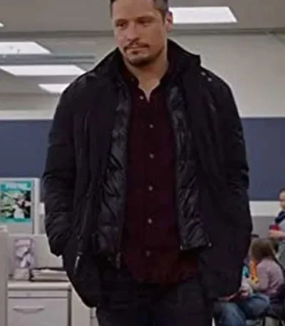 Kenny Rixton Chicago P.D Black Parachute Jacket