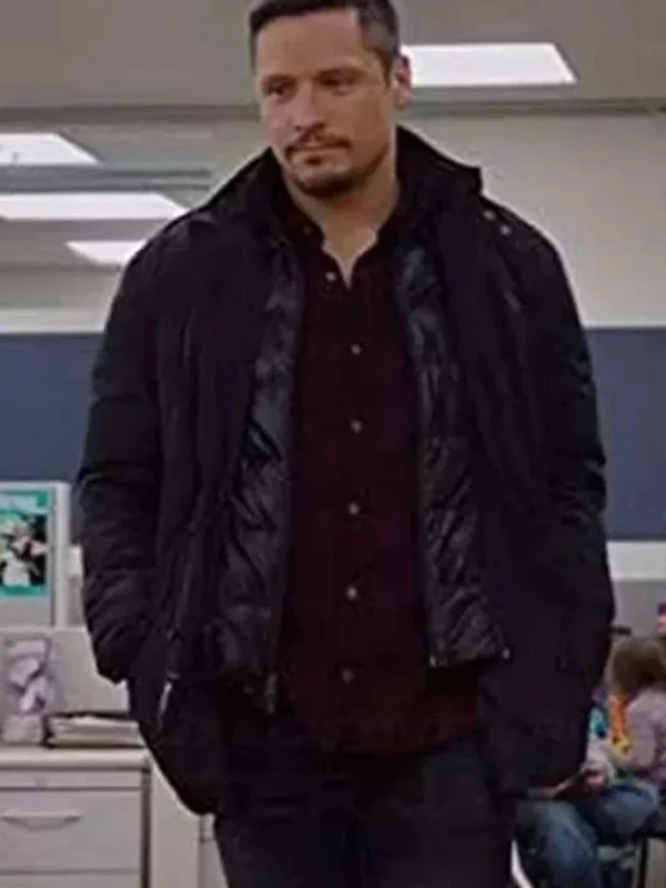 Kenny Rixton Chicago P.D Black Parachute Jacket
