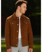 Kevin Jonas Camp Rock 3 Brown Suede Jacket