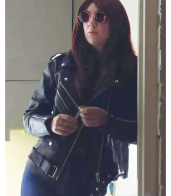 Killer Clown Girls Josephine Carstensen Black Leather Jacket