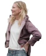 Kirsten Dunst Roofman Purple Hooded Jacket