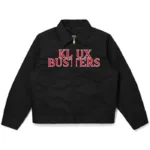 Klux Busters Logo Black Shirt Style Cotton Jacket
