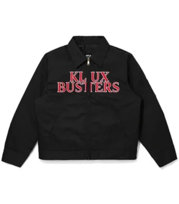 Klux Busters Logo Black Shirt Style Cotton Jacket