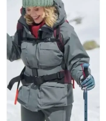Laci J Mailey An Alpine Holiday Grey Jacket