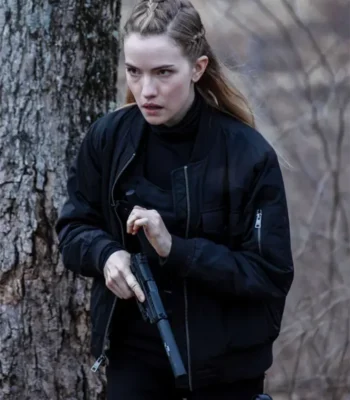 Laura Alarum Black Bomber Jacket