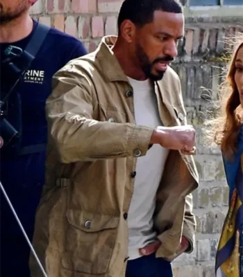 Laz Alonso Fountain of Youth Beige Cotton Jacket