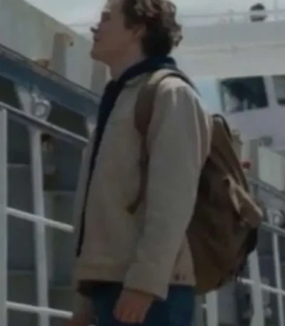 Levi Miller Kraven the Hunter Beige Cotton Jacket