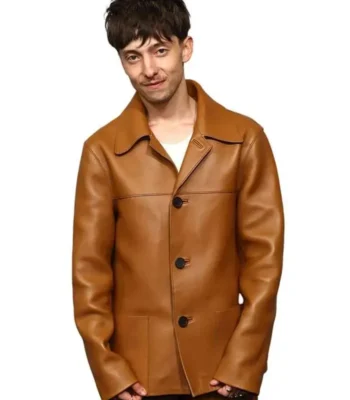 Leviticus Event Joe Bird Brown Leather Jacket