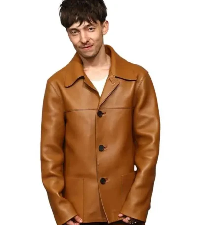 Leviticus Event Joe Bird Brown Leather Jacket