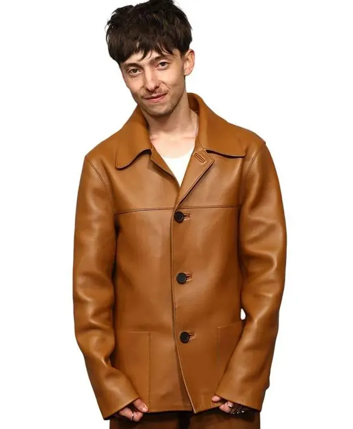 Leviticus Event Joe Bird Brown Leather Jacket Leviticus Event Joe Bird Brown Leather Jacket