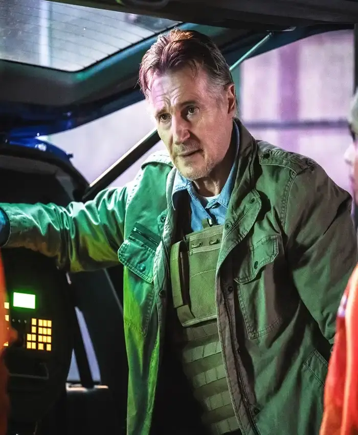 Liam Neeson Cold Storage Green Jacket Liam Neeson Cold Storage Green Jacket