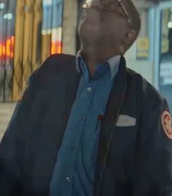 Lil Rel Howery Code 3 Blue Bomber Jacket