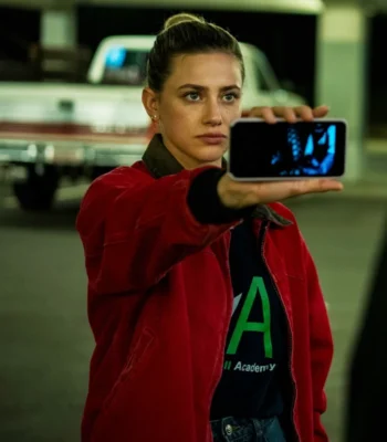 Lili Reinhart American Sweatshop Red Cotton Jacket