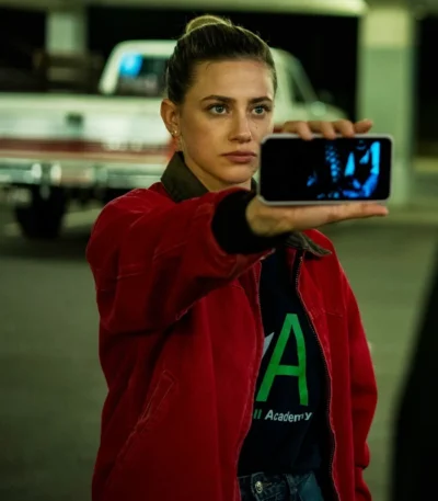 Lili Reinhart American Sweatshop Red Cotton Jacket