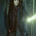 Lily Sullivan Forgive Us All Blue Puffer Coat