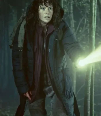 Lily Sullivan Forgive Us All Blue Puffer Coat