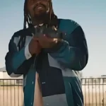 Love Hurts Marshawn Lynch Blue Patchwork Jacket
