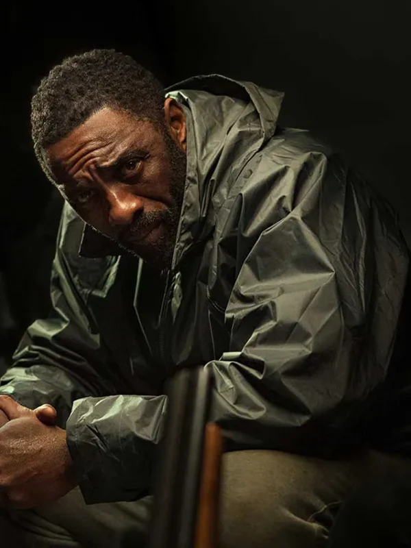 Luther The Fallen Sun Idris Elba Black Windbreaker Jacket