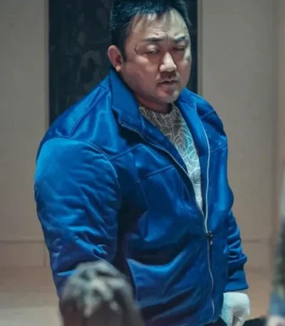 Ma Dong Seok Holy Night Demon Hunters Blue Jacket
