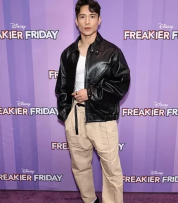 Manny Jacinto Freakier Friday Black Leather Jacket
