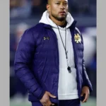 Marcus Freeman Notre Dame Puffer Jacket