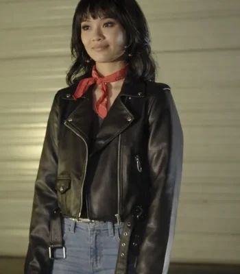 Marieka Prom Killer Clown Girls Black Leather Jacket