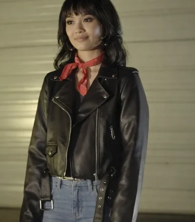 Marieka Prom Killer Clown Girls Black Leather Jacket